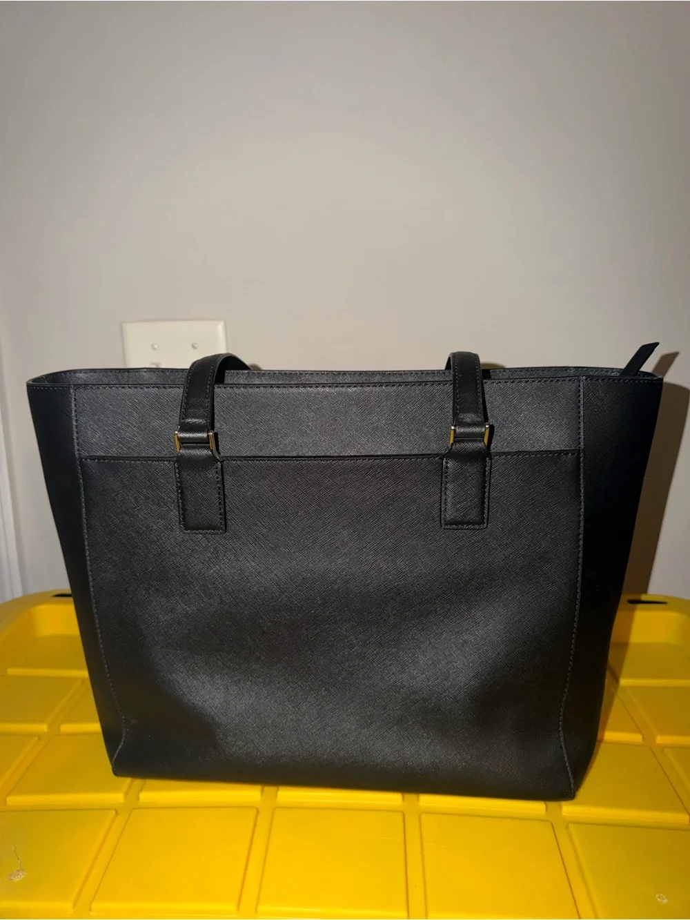 kate spade Black Saffiano Leather Laptop Tote